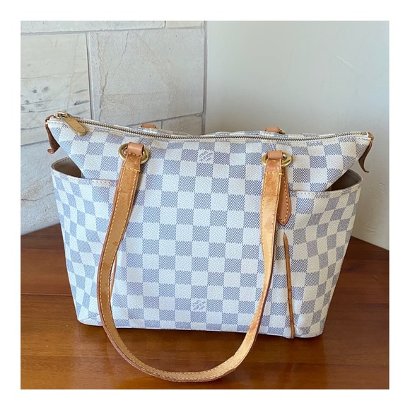 ♥️♥️SOLD LOUIS VUITTON TOTALLY PM AZUR TOTE SHOULDER BAG - Picture 2 of 16